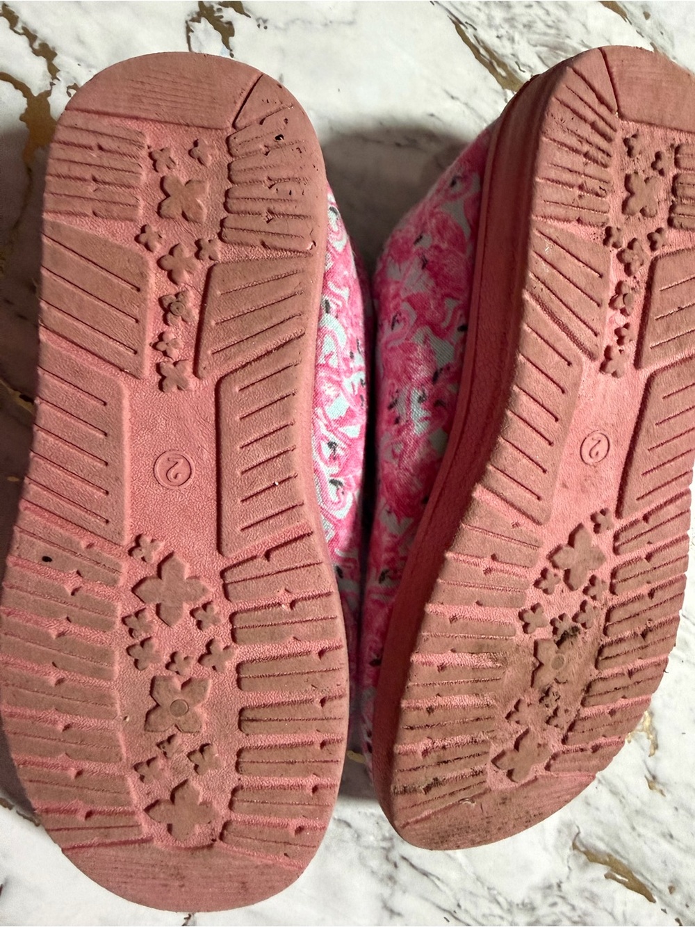 Simply Southern Pink Floral Slip-Ons for Kids